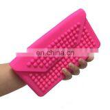 Block Recatangele Cluth Phone Card Holder Wallet Fashion Jelly Silicone Wallet Purse thumbnail-2