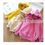 Solid Color Blank Girls Hoodie Winter Fleece Girls Kids Hoodie Thicken Terry Hoodie on Sale Velvet Hoodie thumbnail-2