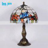 Высококачественная настольная лампа для ночного столика в стиле Tiffany, лампа с флористическими мотивами на окрашенном стекле, настольная лампа Tiffany thumbnail-5