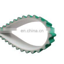 Белая зубчатая ременная передача из ПУ с зеленой тканью thumbnail-1