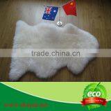 Natural Sheared Sheepskin Long Wool Rug thumbnail-1