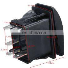 1 Pcs 12V 20A Car Boat 5-Pin Rocker Switch Orange LED SPST ON-OFF Light Bar Waterproof thumbnail-5