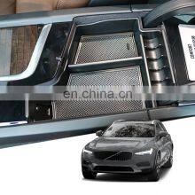 Interior Accessories Parts Silicone Armrest Rest Storage Box Center Control Console Organizer Tray For Mazda XC60 XC90 S90 V90