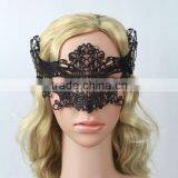 Cheap Handmade Black Lace Eye Venetian Mask For Halloween/Christmas thumbnail-2