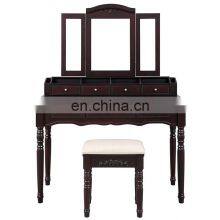Acrylic Dressing Table Dressing Table With Mirror and Stool