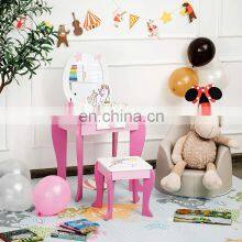 Kids Vanity Table And Chair Set 2 In 1 Detachable thumbnail-3