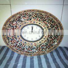 New Modern Design Mosaic Metal Clock thumbnail-2