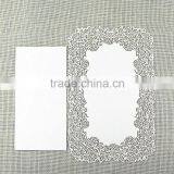 2016 New Design Wholesale Invitation Cards White Laser Cut Lace Vintage Wedding thumbnail-5