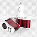 Multi Car Adapter New Design 12V Car Cigar Lighter Adapter With Two USB Output With English Retail Box thumbnail-1