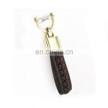 Silver Gold Style Simple Leather Key Chain Key Ring for Women And Man With Detachable Alloy Metal Rings thumbnail-4