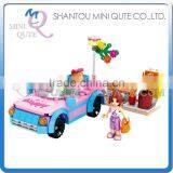 Mini Qute DIY Kawaii Girls Princess my Friends Happy Cars Action Figure Plastic Building Block Brick Educational Toy NO.24415