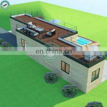 72sqm 2 Bedroom Container Resort House With Bathroom 40ft Container Holiday Home Villa With Roof Deck in US thumbnail-4