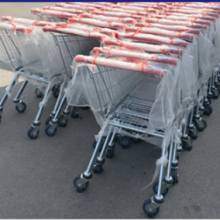 Zinc Powder Coating Supermarket Trolley thumbnail-3