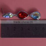 Bridal Phoenix Necklace and Earring Fashion Colorful Crystal Jewelry Set thumbnail-2