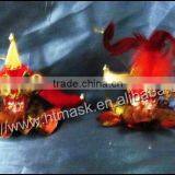 Folk Art Style and Fabric Material Elf Bull Horn Hanging Ornament thumbnail-1