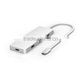 USB Hub 3.0 4 Ports to Type C Adatper for Charge & Data Transfer thumbnail-1