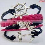CB8171 Jewelery Braided Leather Bracelet China Wholesale Frienship Bracelet Leather thumbnail-1
