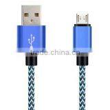 2016 New Products Colorful Aluminium Alloynylon Braided Usb Cable thumbnail-4