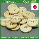 Sedex Audited Factory 2 Pillar Natural Wooden 4 Holes Button