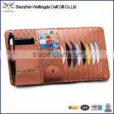 Unique Design Handmade Leather CD Cases Wallet With Pen Holder