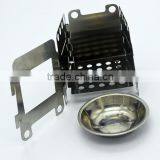 2016 Hot Sale New Emergency Portable Foldable Survival Mini Pocket Wood Burning Credit Card Stove for Survival Kit thumbnail-3