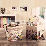 DW-G3310 Creative Retro Print Folding Box and Gift Box With Handle thumbnail-4