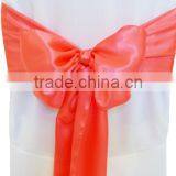 Coral Satin Sash