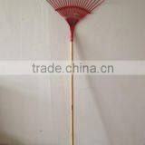 22 Teeth Wooden Handle Painting Steel Garden Rake thumbnail-1