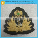 military uniform hand embroidery emblems patch