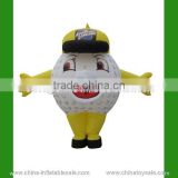2015Guangzhou China hot sale inflatable moving cartoon golfball(H8-0055)