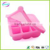 Square Baby Silicone Deep Molds With Lid