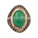 Cheapest Price Less Than 1 Dollar Zinc Alloy Metal Gold Plated Ring With Gemstone thumbnail-3