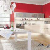 Modern Lacquer Kitchen Cabinet Red Color Mixed White