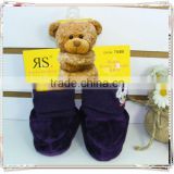 latest design best selling cute baby shoe socks small MOQ infant booties slip on crib shoes socks 0-6month