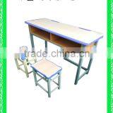 double school desk adjustable school desk and chair modern school furniture HXZY057
