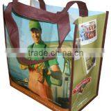 Wholesale Reuseable Shopping Bags PP Woven Bag Laminated Matt Finish With Webbing Handle thumbnail-1