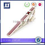 Brass Blank Tie Pin Bow Colorful Enamel Tie Clip thumbnail-1