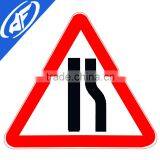 60cm Reflective Traffic Road Narrow Right Flod up Sign Face