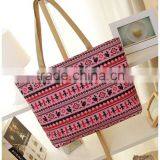 Leisure Fashion Printed Canvas Beach Bag;Waterproof Large Tote Beach Bag/beach Tote Bag thumbnail-2