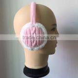 New Arrival Unisex Geometric Pattern Earmuffs for Autumn Winter Adjustable Knitting Earmuffs