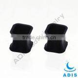 Fashion Piercing Wholesale Solid Color Square Silicone Tapered Plug