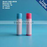 5g PP Plastic Cosmetic Lipstick Lip Balm Tube