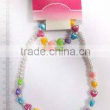 2016 Multicolor Beaded Necklace Bracelet Set for Children thumbnail-5