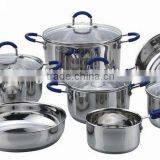 11 Pcs Induction Stainless Steel Cookware Set, Dinner Set thumbnail-1