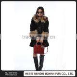 Factory Price Raccoon Fur Collar Fashion Coats Models thumbnail-1