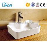 Good selling Ceramic rect sinks countertops one hole art basin