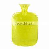 Large Capacity PVC Hot Water Bottle 2L Wave Yellow Safe Anti-scald
