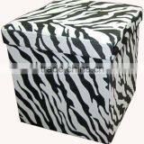 Stronger!! Zebra Velvet Folding Pet Ottoman thumbnail-1
