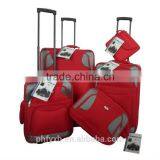 2015 Red Popular 5pcs Set Fabric Trolley Suitcase EVA Luggage Bag /High Quality China Supply Luggage thumbnail-1