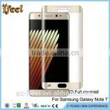 2016 New Arrival!3D Full Covered Mobile Phone Tempered Glass Screen Protector for Samsung Galaxy Note 7 Gorilla Glass Supplier's Choice